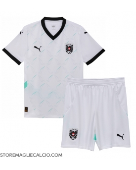 Austria Maglia Gara Trasferta Repliche Europei 2024 Bambino